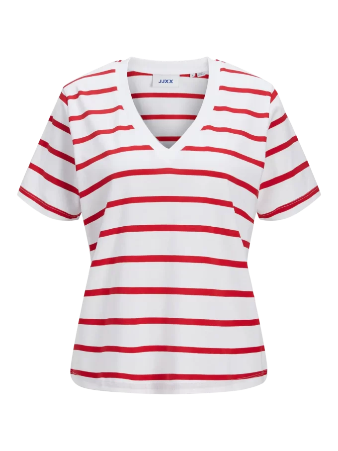 jxannie vneck stripe tee